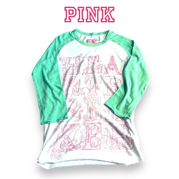 VS PINK | Baseball Tee, size M - Picture 5 of 6